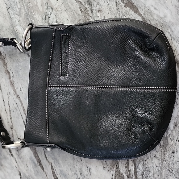 B. Makowsky Leather Crossbody in black leather vintage - Picture 7 of 16